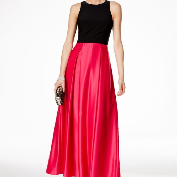 Betsy & Adam Dresses & Skirts - Betsy & Adam Black and Pink Gown - NWT